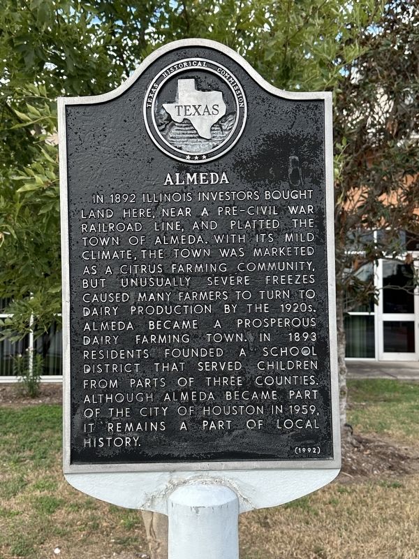 Almeda Marker image. Click for full size.