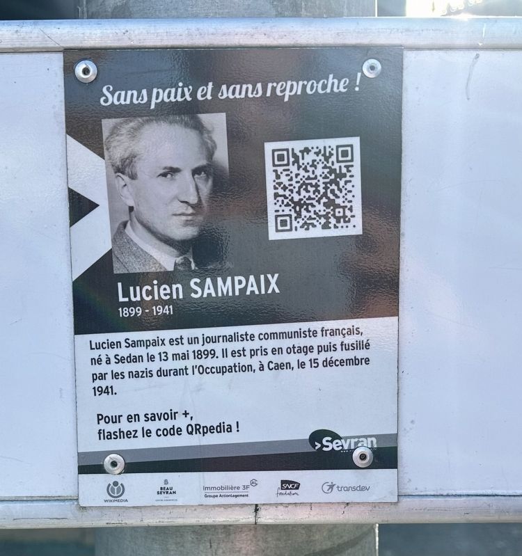 Lucien Sampaix Marker. Click for full size. Lucien Sampaix Marker image. Click for full size.