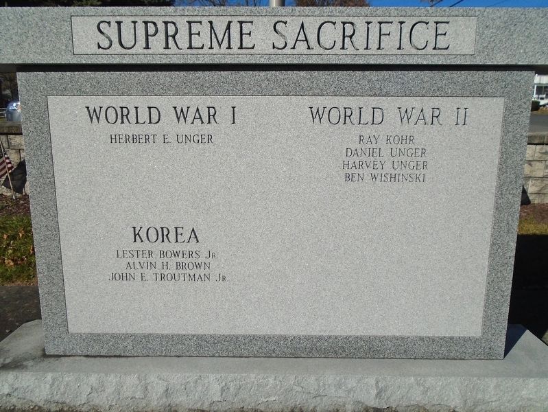 War and Veterans Memorial Honored Dead image. Click for full size.