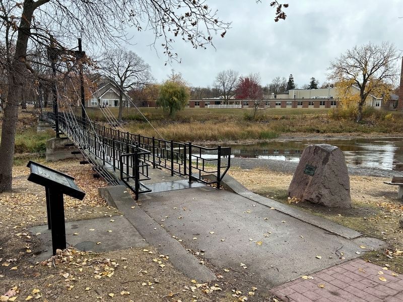 Arrival of the Railroad at Pelican Rapids Marker. Click for full size. Arrival of the Railroad at Pelican Rapids Marker image. Click for full size.