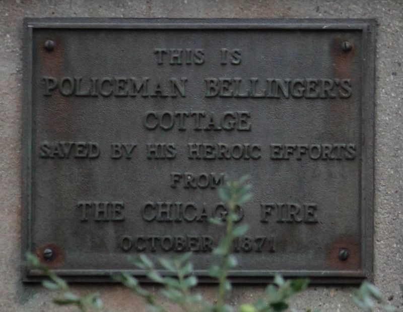 Policeman Bellinger's Cottage Marker. Click for full size. Policeman Bellinger's Cottage Marker image. Click for full size.