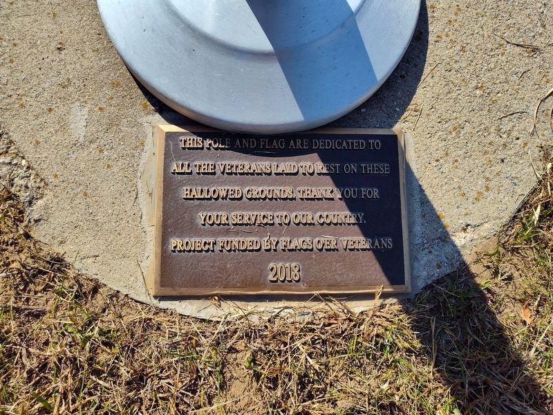 Logan Cemetery Veterans Memorial Marker image. Click for full size.