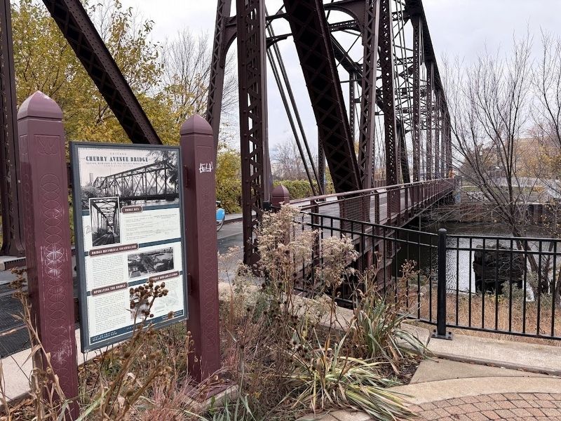 Cherry Avenue Bridge Marker. Click for full size. Cherry Avenue Bridge Marker image. Click for full size.