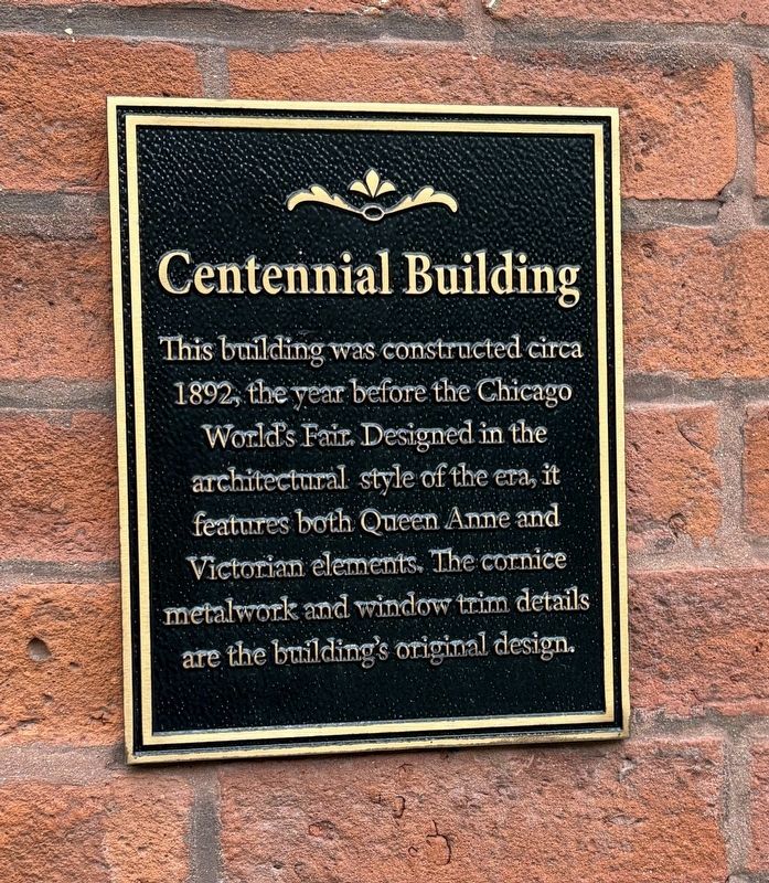 Centennial Building Marker image. Click for full size.
