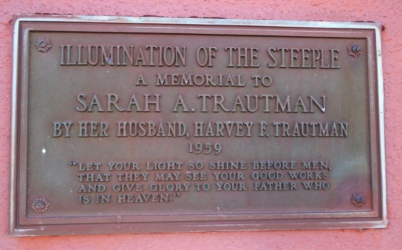 Illumination of the Steeple Marker. Click for full size. Illumination of the Steeple Marker image. Click for full size.