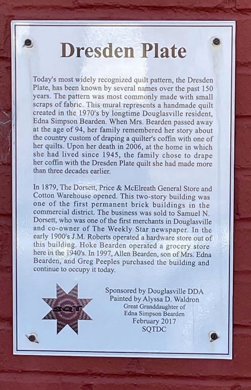 Dresden Plate Marker. Click for full size. Dresden Plate Marker image. Click for full size.