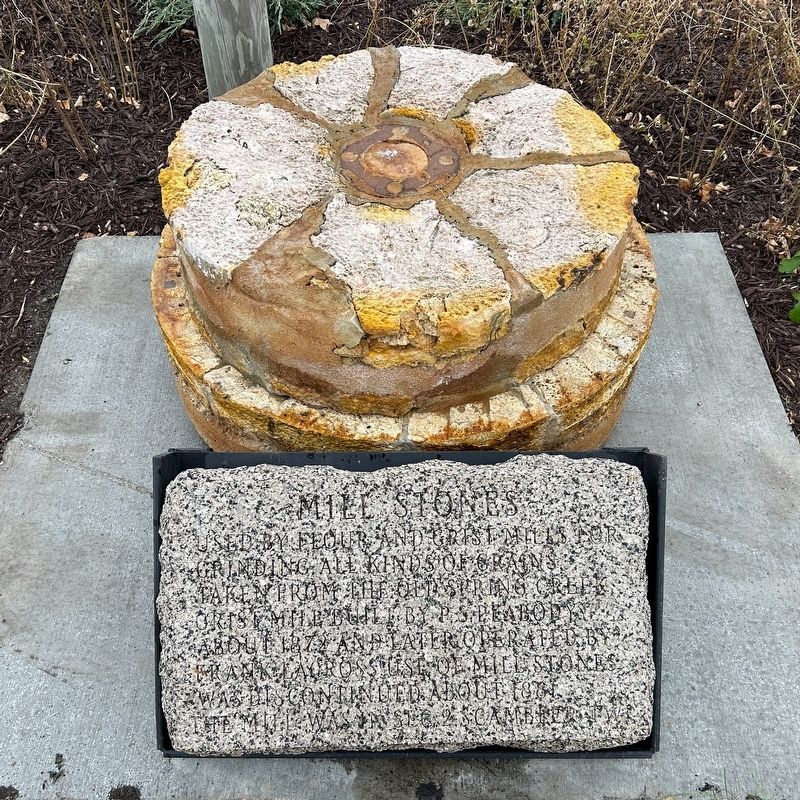 Mill Stones & Marker image. Click for full size.