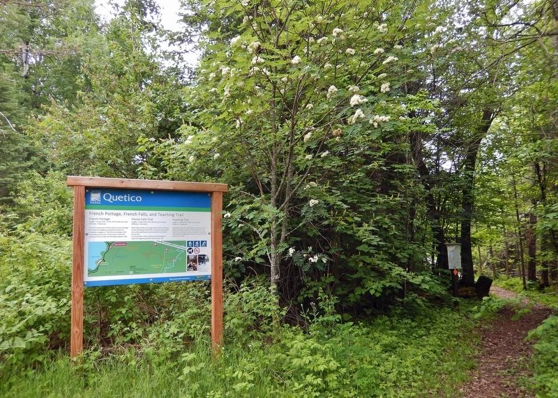 The French Portage Trailhead. Click for full size. The French Portage Trailhead image. Click for full size.