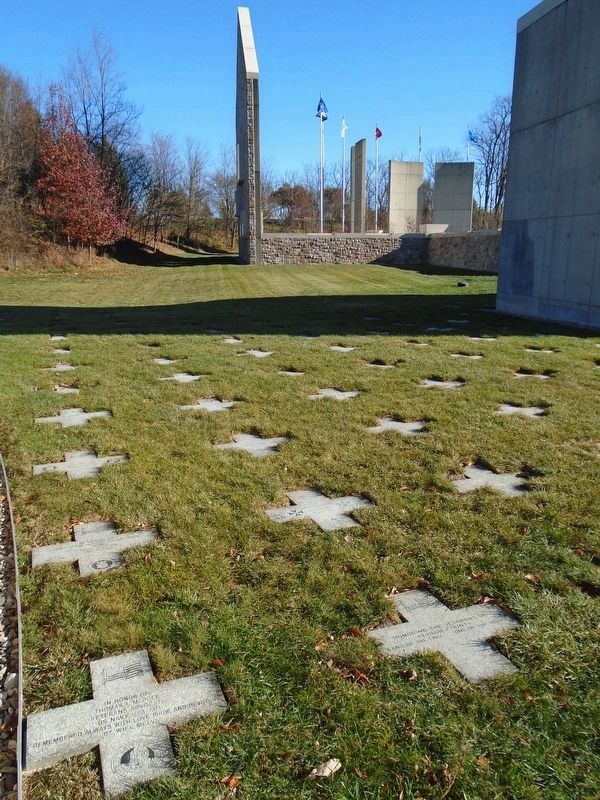Pennsylvania Veterans' Memorial Cruciform Markers image. Click for full size.