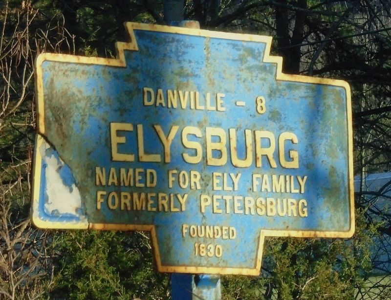 Elysburg Marker image. Click for full size.