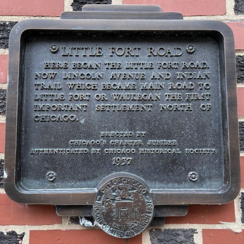 Little Fort Road Marker image. Click for full size.