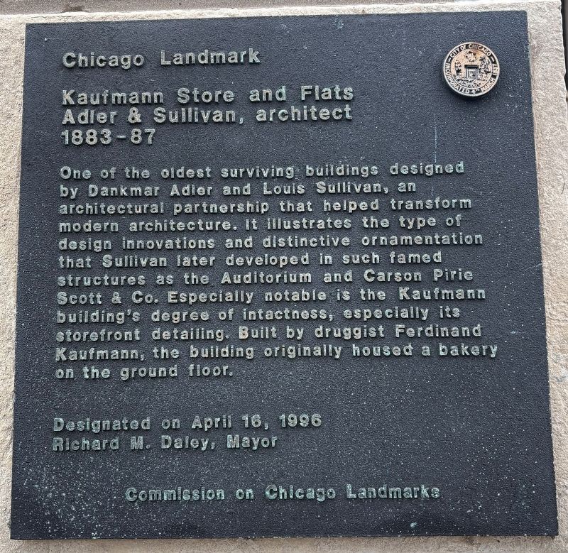 Kaufmann Store and Flats Marker image. Click for full size.