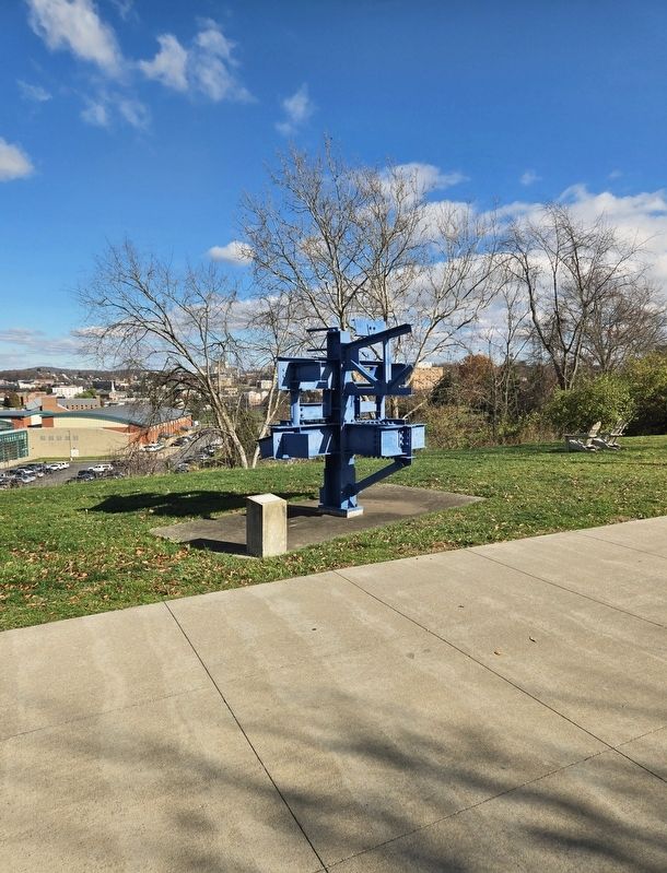 Instructional Steel Sculpture and Marker image. Click for full size.