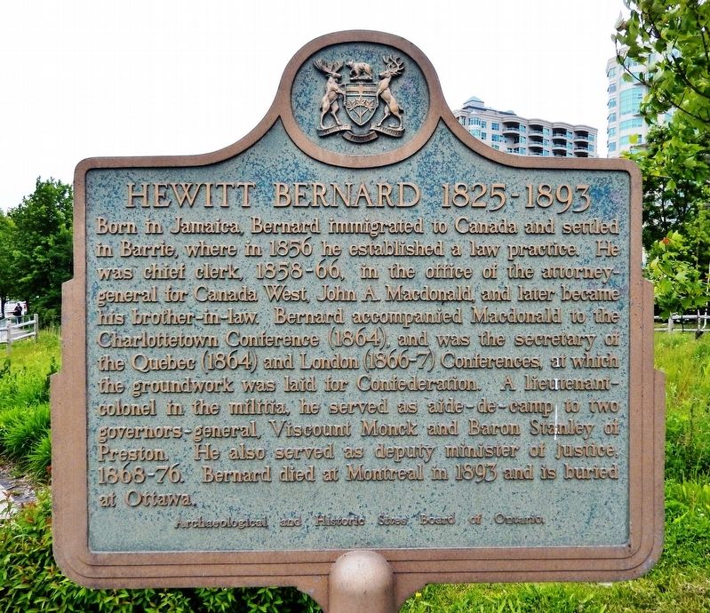 Hewitt Bernard 1825-1893 Marker image. Click for full size.