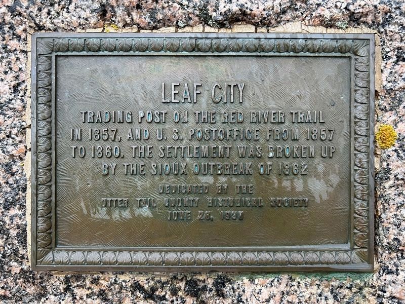 Leaf City Marker. Click for full size. Leaf City Marker image. Click for full size.