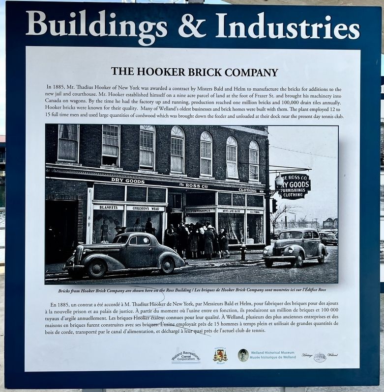 The Hooker Brick Company Marker image. Click for full size.