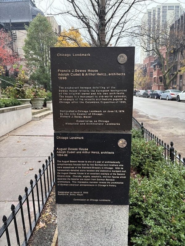 Markers for the two Dewes houses image. Click for full size.