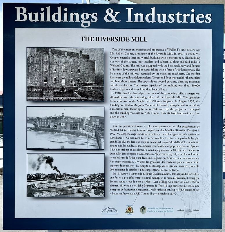 The Riverside Mill Marker image. Click for full size.