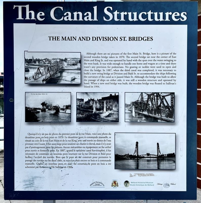 The Main and Division St. Bridges Marker image. Click for full size.