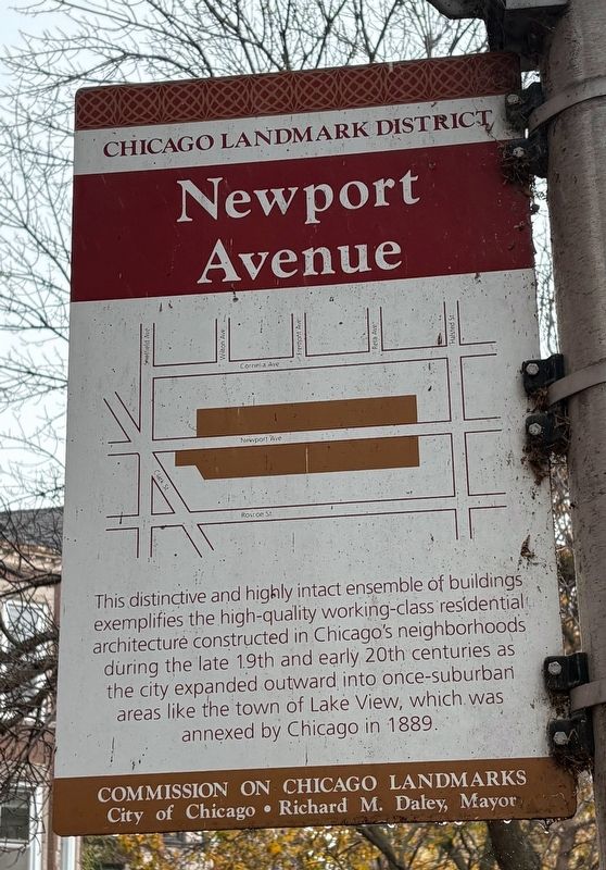 Newport Avenue Marker image. Click for full size.