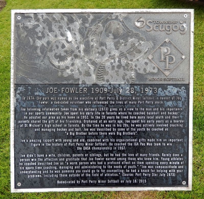 Joe Fowler Marker image. Click for full size.