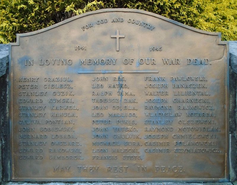 World War II Memorial Marker. Click for full size. World War II Memorial Marker image. Click for full size.