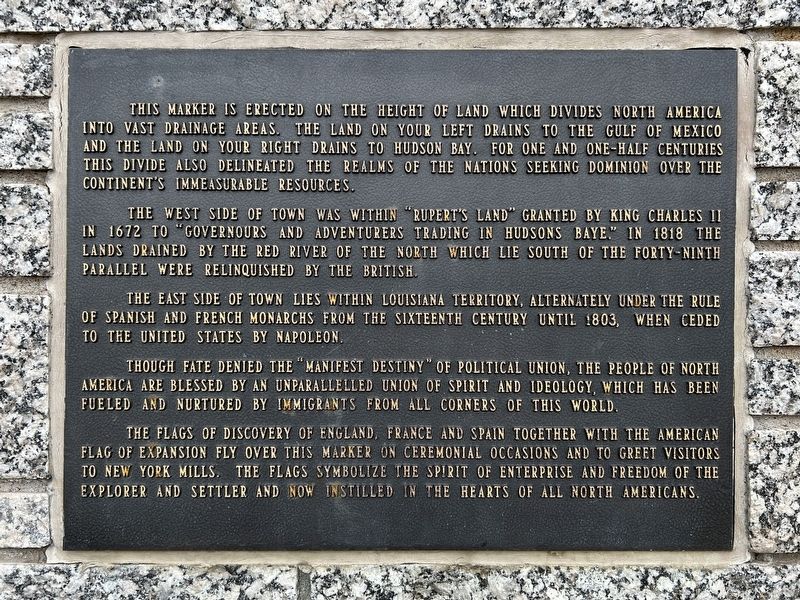 Continental Divide Monument Marker. Click for full size. Continental Divide Monument Marker image. Click for full size.