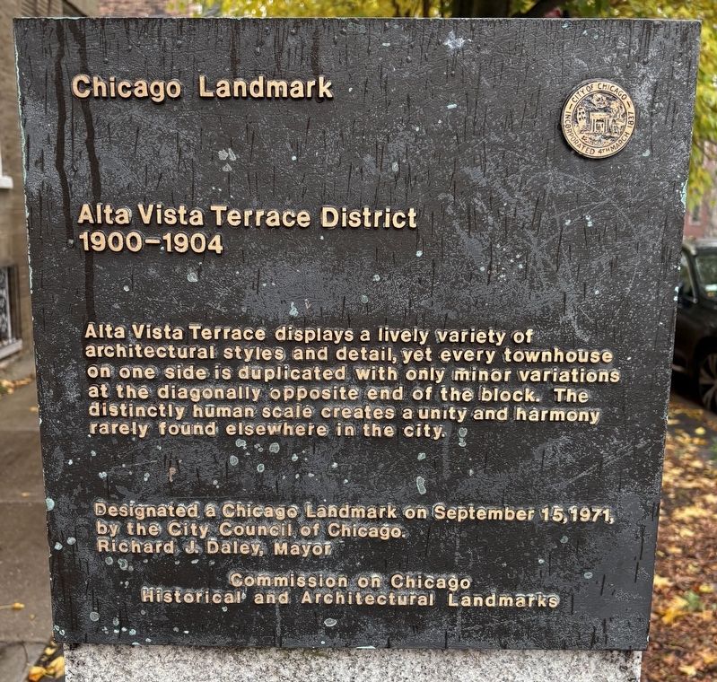Alta Vista Terrace Marker image. Click for full size.