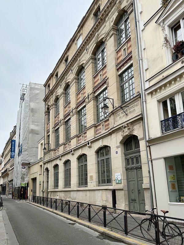 Lycée Nicolas Flamel Deported Jewish Students Memorial - wide view. Click for full size. Lycée Nicolas Flamel Deported Jewish Students Memorial - wide view image. Click for full size.