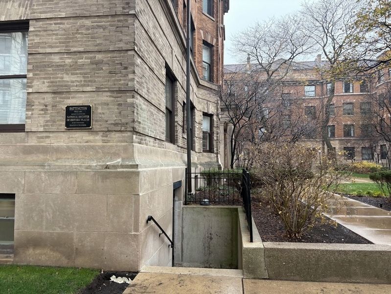 A second NRHP plaque on the western end of the Pattington complex image. Click for full size.