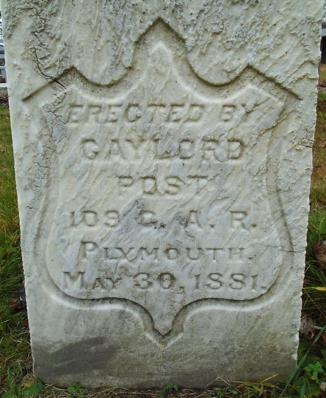 Civil War Memorial Sponsor Marker image. Click for full size.
