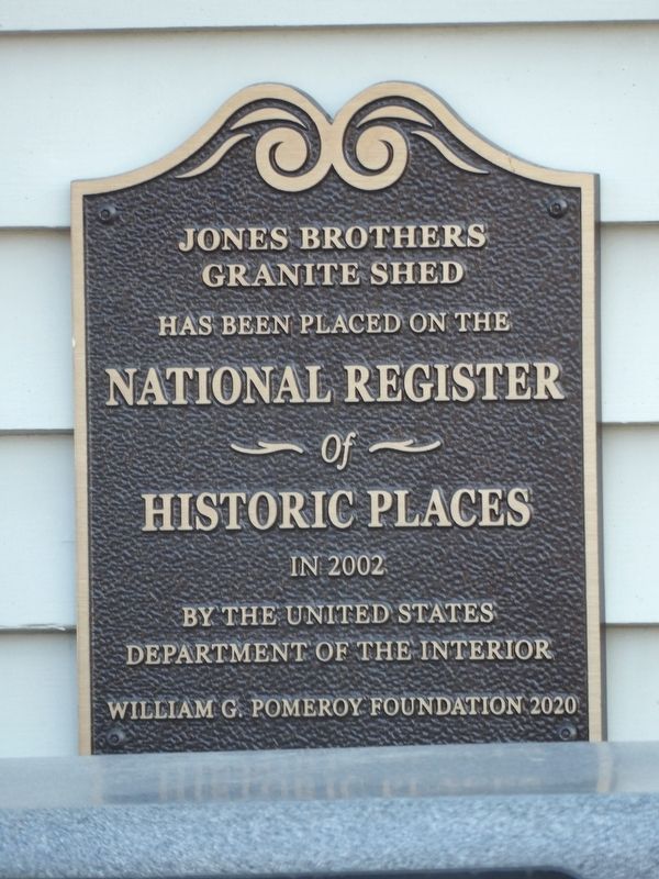 Jones Brothers Granite Shed Marker. Click for full size. Jones Brothers Granite Shed Marker image. Click for full size.