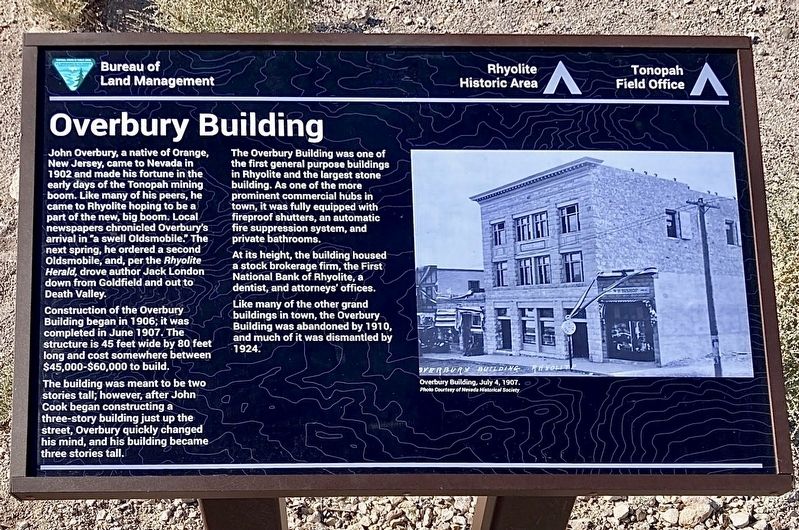 Overbury Building Marker. Click for full size. Overbury Building Marker image. Click for full size.