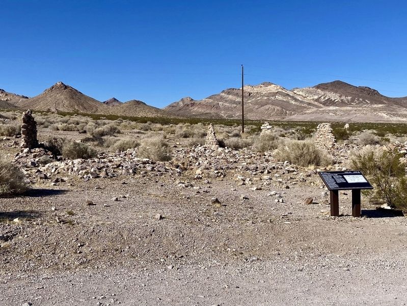 Adobe Dance Hall and Marker. Click for full size. Adobe Dance Hall and Marker image. Click for full size.