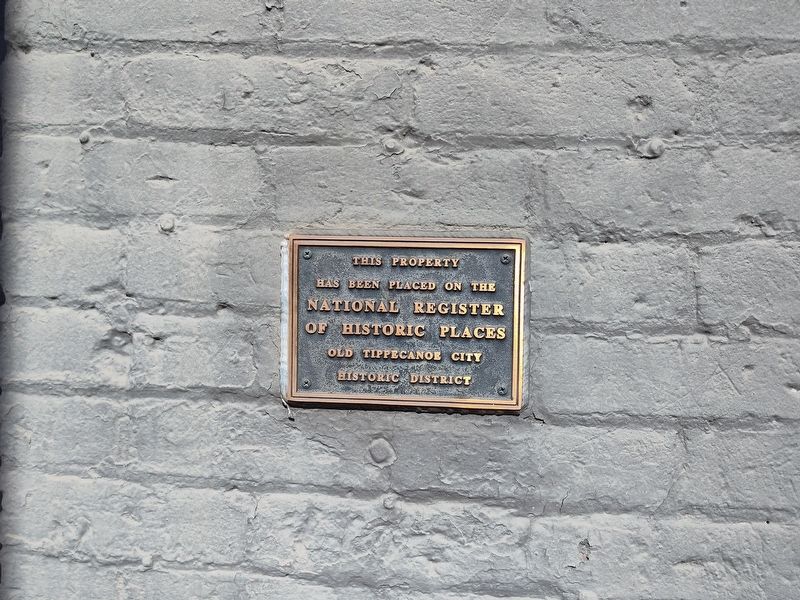 Tippecanoe City Engine Building Marker image. Click for full size.