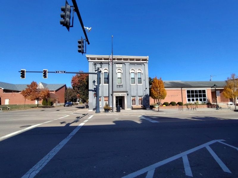 Tippecanoe City Engine Building Marker image. Click for full size.