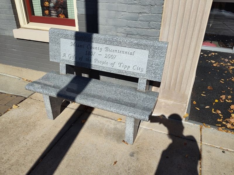 Miami County Bicentennial Bench image. Click for full size.