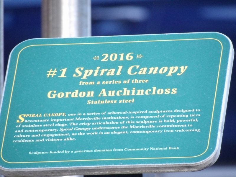 #1 Spiral Canopy Marker. Click for full size. #1 Spiral Canopy Marker image. Click for full size.