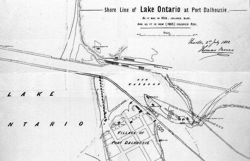 Port Dalhousie, 1883. Click for full size. Port Dalhousie, 1883 image. Click for full size.