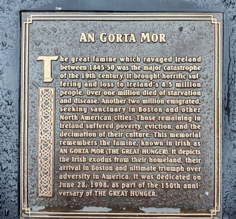 Boston Irish Famine Memorial image. Click for full size.
