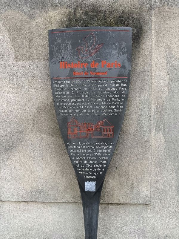 Hôtel de Nesmond Marker. Click for full size. Hôtel de Nesmond Marker image. Click for full size.