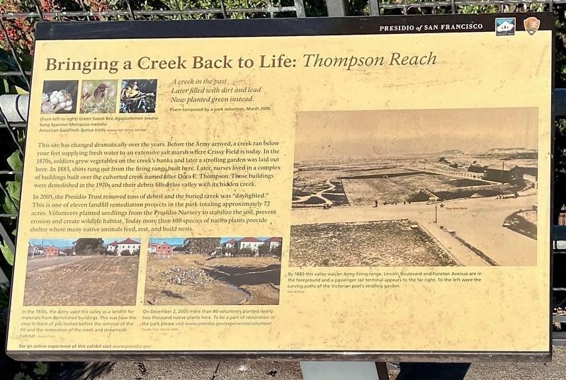 Thompson Reach Marker. Click for full size. Thompson Reach Marker image. Click for full size.