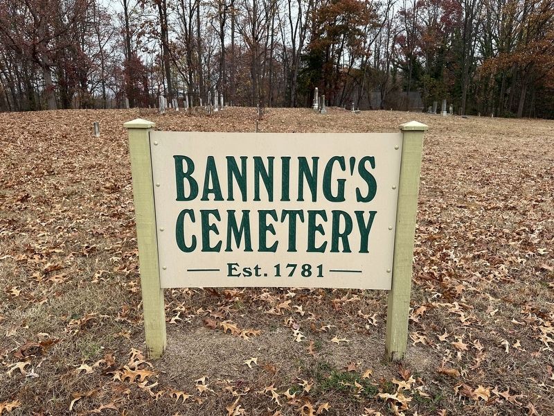 Banning Meeting House Marker image. Click for full size.