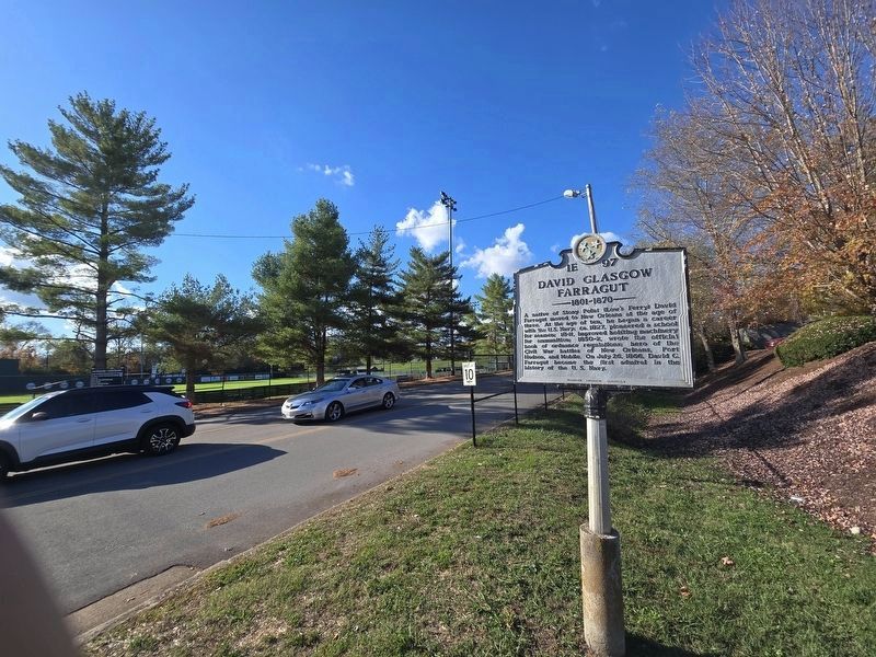 David Glasgow Farragut Marker across from Farragut High athletic fields image. Click for full size.