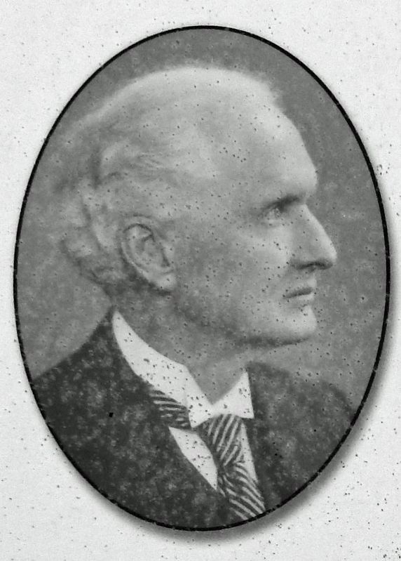 Marker detail: Hon. Herbert A. Bruce image. Click for full size.