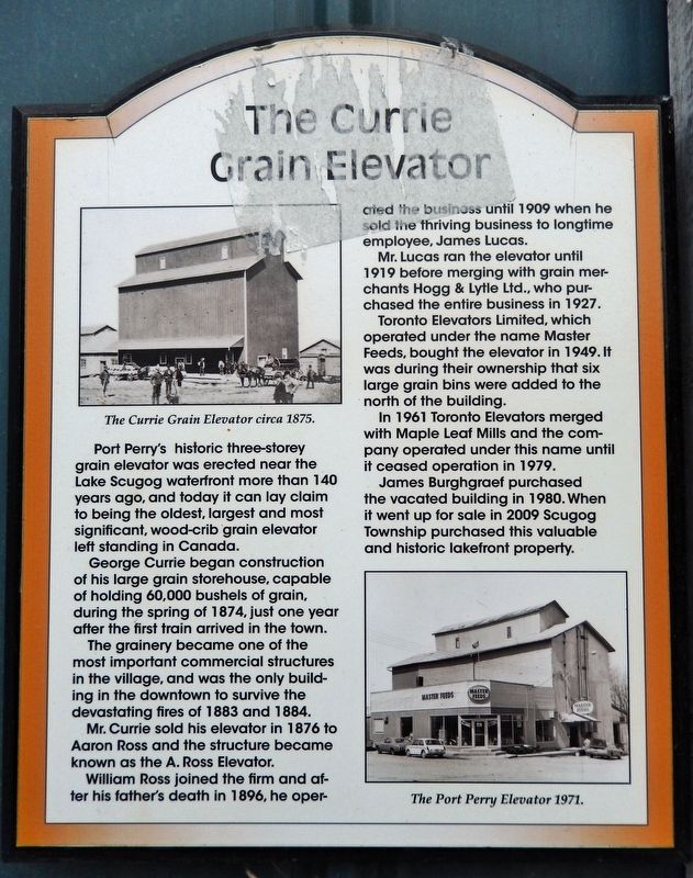 The Currie Grain Elevator Marker. Click for full size. The Currie Grain Elevator Marker image. Click for full size.