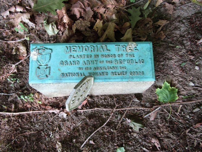 Grand Army Memorial Tree Marker. Click for full size. Grand Army Memorial Tree Marker image. Click for full size.