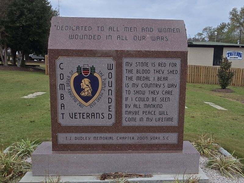 York Purple Heart Monument Marker image. Click for full size.