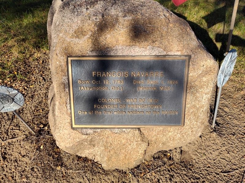 Francois Navarre Marker. Click for full size. Francois Navarre Marker image. Click for full size.