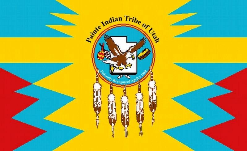 Paiute Indian Tribe of Utah Flag image. Click for full size.